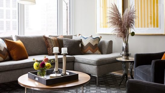 27 fotos de salas com decoração de sofá em l